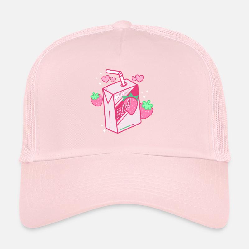 Erdbeermilch, Japanisch, Kawaii, Erdbeermilch Trucker Cap