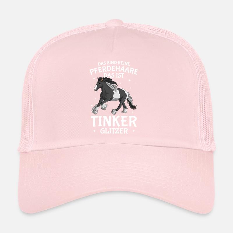 Tinker Pferd Glitzer Reiterin Pferde Mädchen Trucker Cap