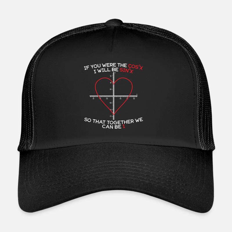 Professeur de mathématiques Étudiant mathématicien Saint-Valentin Casquette trucker 