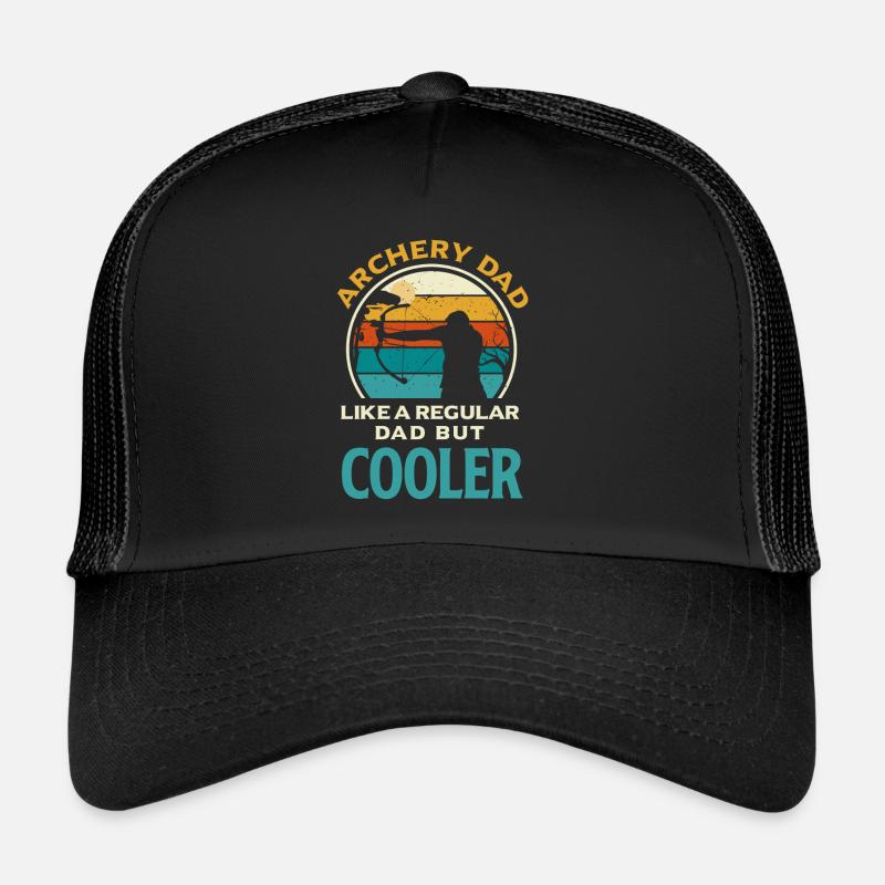 Lustiges Bogenschießen Bogenschütze Papa Geschenk Trucker Cap
