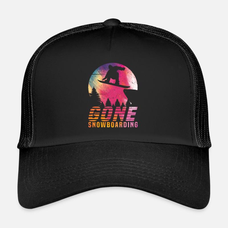 Freestyle Snowboarder Snowboard Gone Snowboarding Trucker Cap