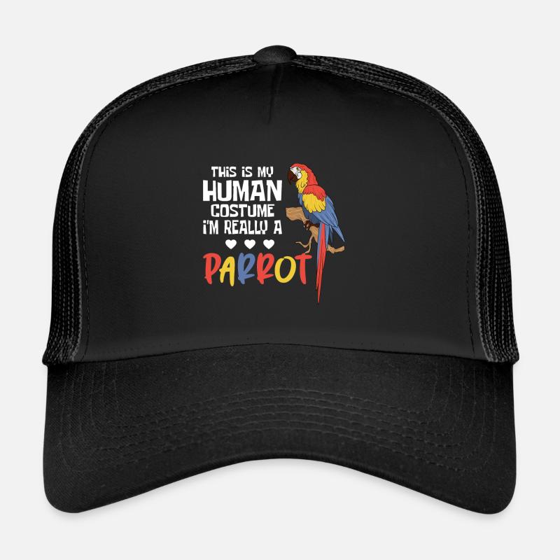 Parrot Parrot Parrot Costume - Trucker Cap - black/black