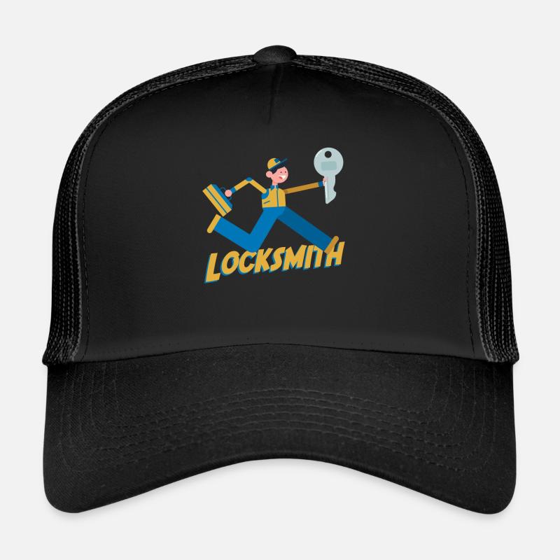 Serrurerie Clé de serrurier Casquette trucker 