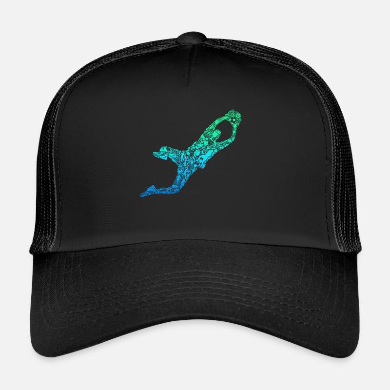 Fußball Torwart Torhüter - Trucker Cap - Schwarz/Schwarz