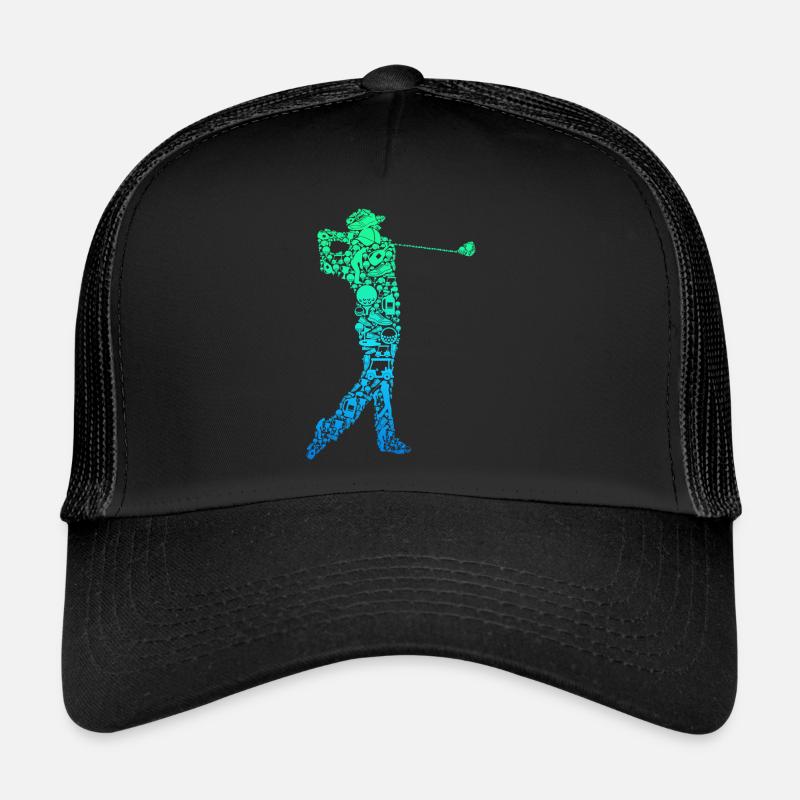 Golf Golfer Golfspieler Männer Trucker Cap