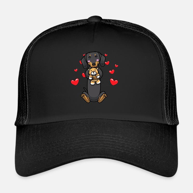 Kawaii Dackel Hund Dachshund Teckel Kuscheltier Trucker Cap