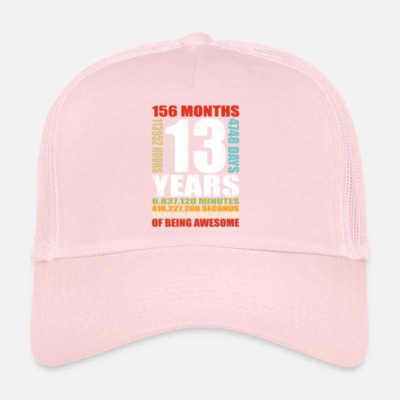 13. Geburtstag 13 Jahre Alte Jungen Mädchen Shirt Trucker Cap