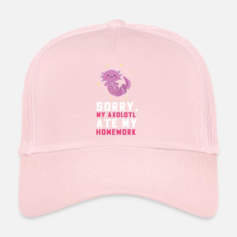 Désolé mon Axolotl a mangé mes devoirs Axolotl Casquette trucker 