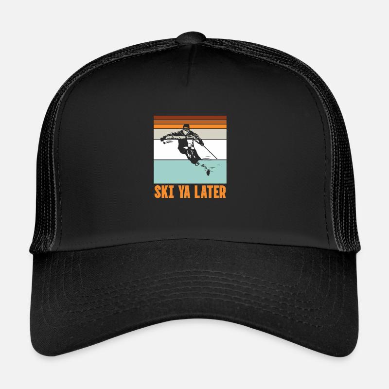 Ski - Trucker Cap - Schwarz/Schwarz