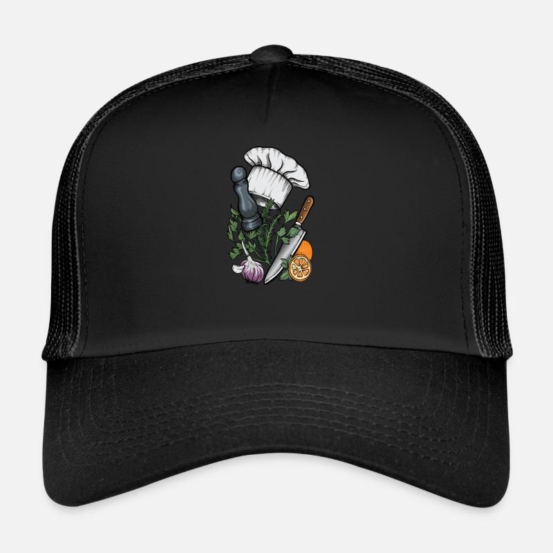 Cook I spices kitchen chef hat cook motif for chef Trucker Cap
