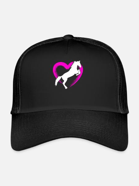 Cheval Cheval Amour - Casquette trucker  - noir/noir - Devant
