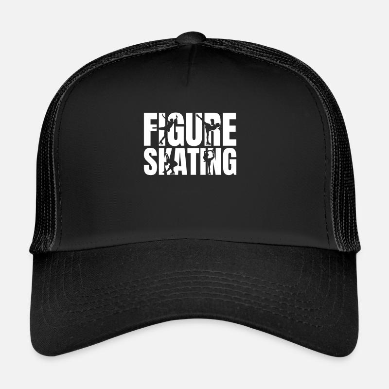 Eiskunstlauf Eiskunstlauf - Trucker Cap - Schwarz/Schwarz