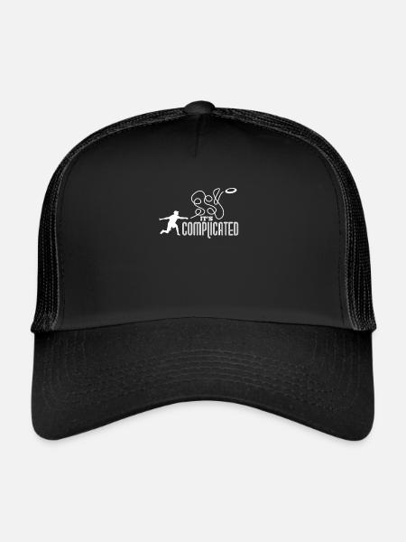 Ultimate Frisbee Sport Disc Golf Cadeau - Casquette trucker  - noir/noir - Devant
