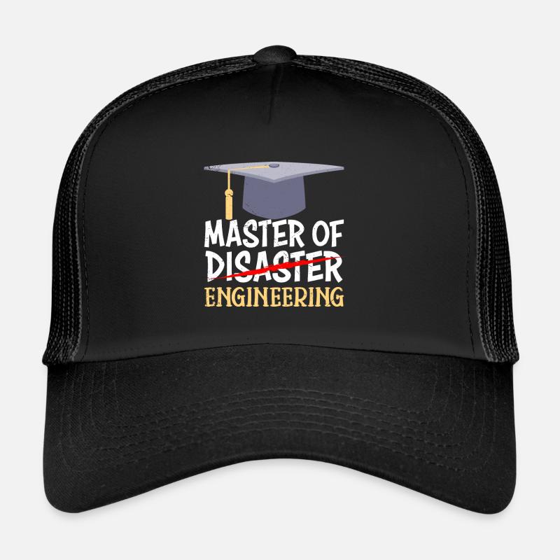 Master Abschluss 2022 Master of Engineering - Trucker Cap - Schwarz/Schwarz