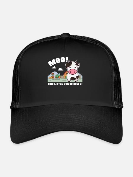 2nd birthday farm 2 Birthday Farm - Trucker Cap - black/black - Front