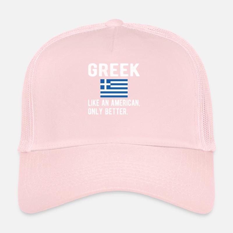 Grèce Grèce Drapeau Origine grecque Casquette trucker 