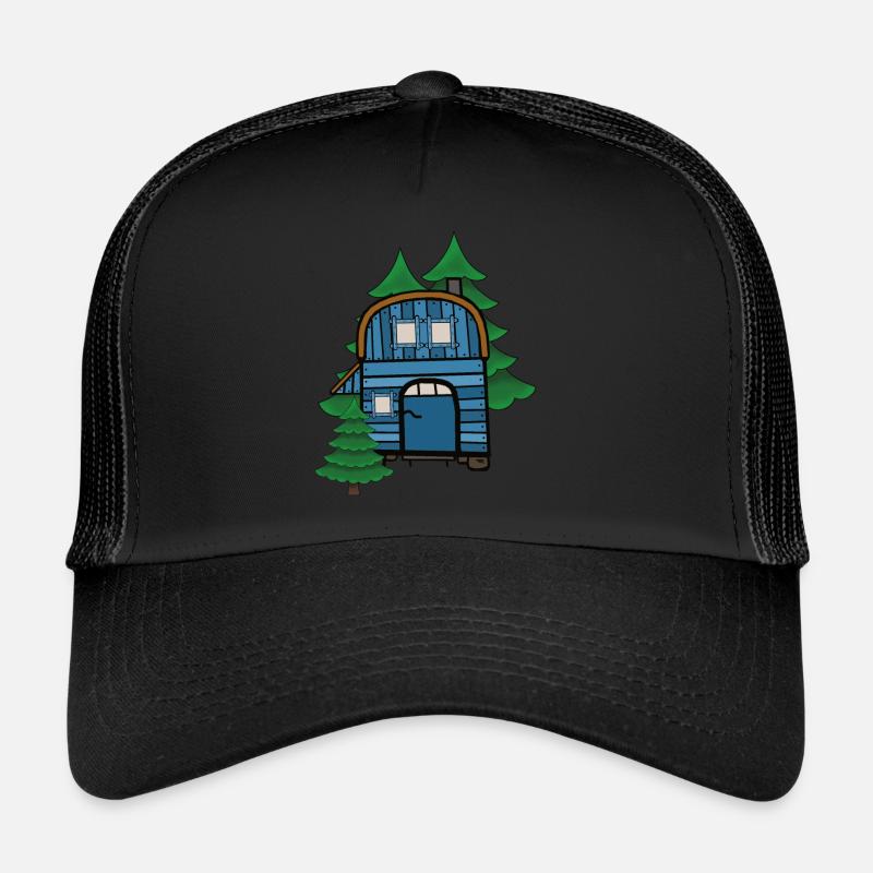 Freak Nature Lovers Construction Trailer Camping House Cabin Casquette trucker 