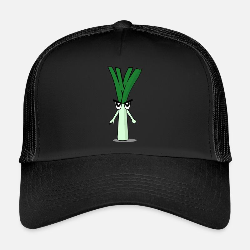 Reingeschaut Lauch Reingeguckt - Trucker Cap - Schwarz/Schwarz