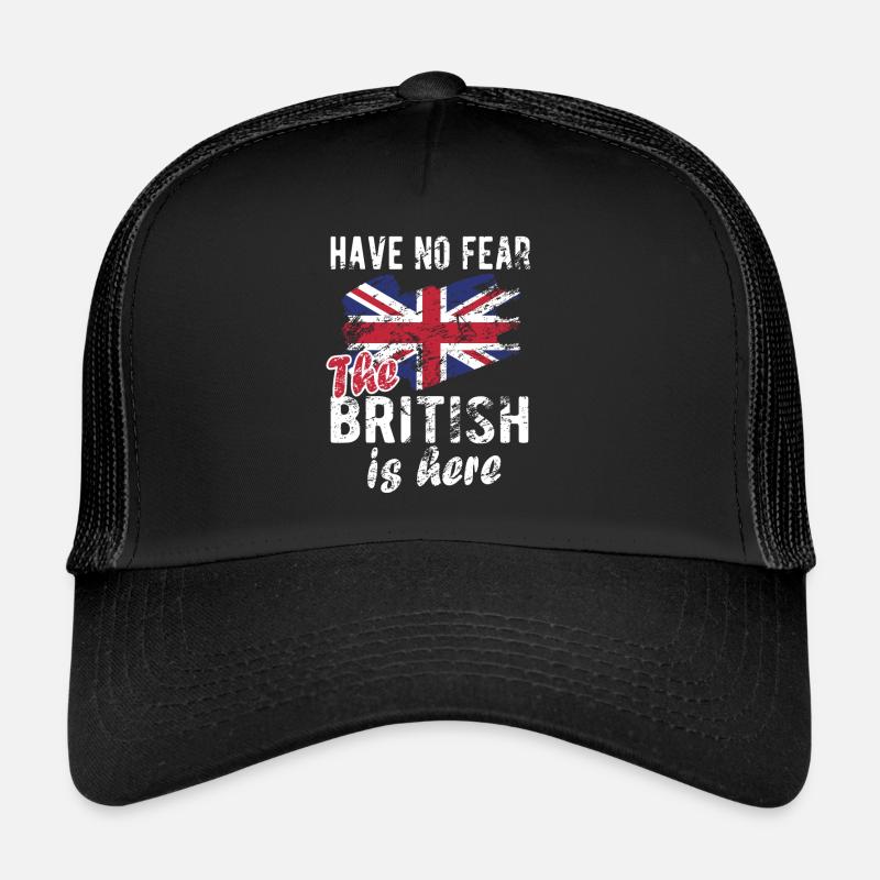 British Great Britain Origine Drapeau britannique Casquette trucker 