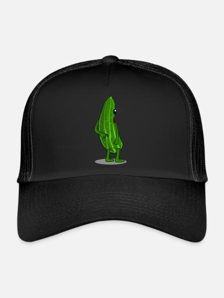 Regardé dans Concombre Regardé dans - Casquette trucker  - noir/noir - Devant
