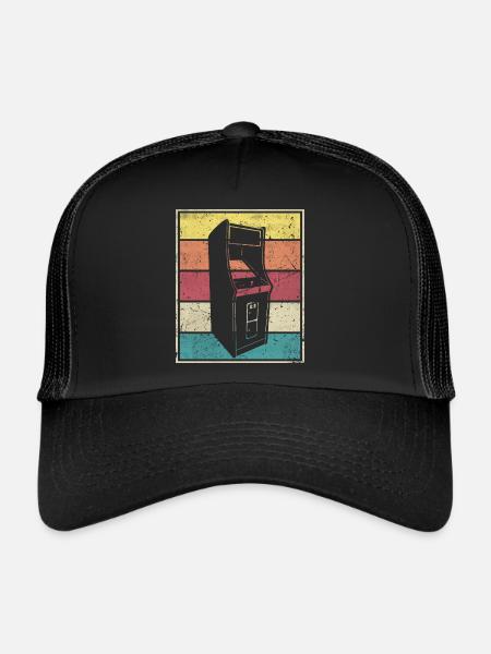 Máquina de arcade - Casquette trucker  - noir/noir - Devant