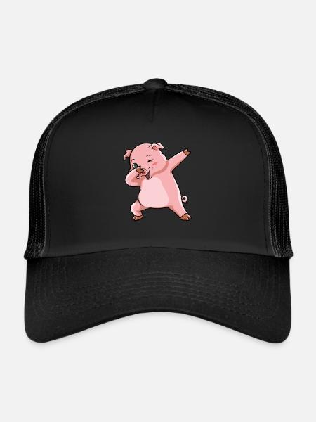 Dabbing Pig Winner Sow - Trucker Cap - black/black - Front