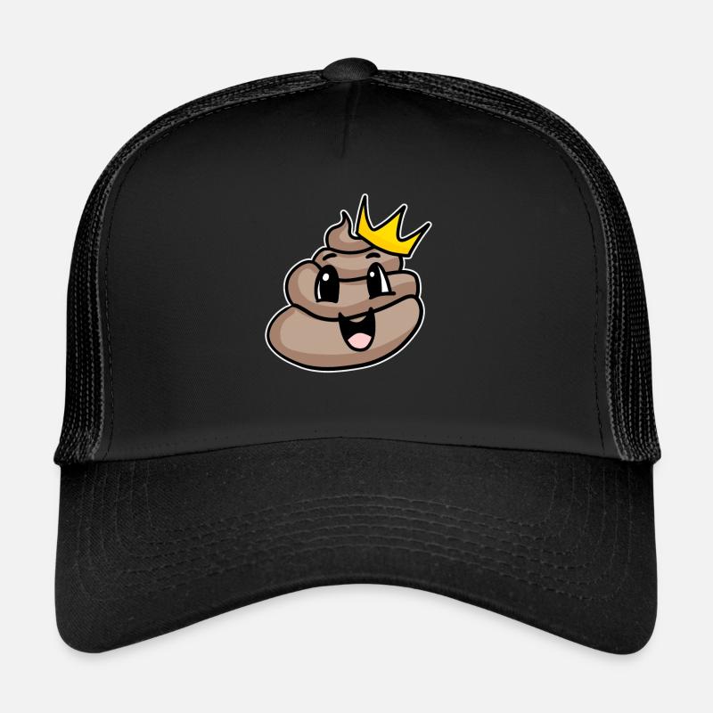 Roi du caca - Casquette trucker  - noir/noir