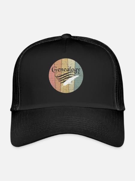 Généalogie Généalogie Généalogie Généalogie - Casquette trucker  - noir/noir
