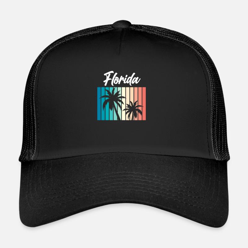 Florida - Trucker Cap - Schwarz/Schwarz