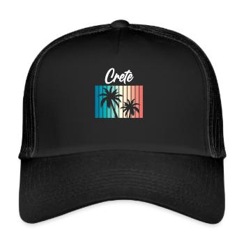 Crete - Trucker Cap - black/black - Front