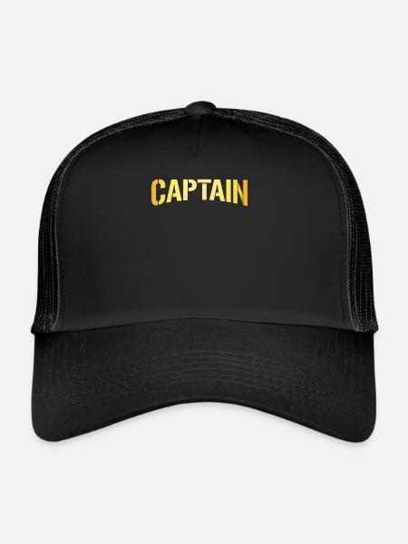 Capitaine Kapitän - Casquette trucker  - noir/noir - Devant