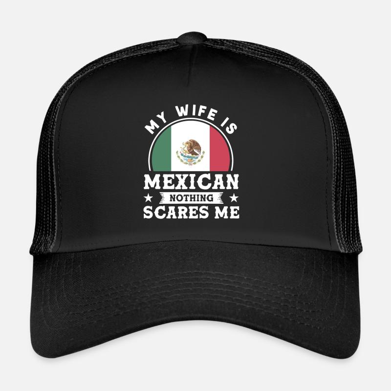 Drapeau mexicain Mexicain Fier Mexicain Casquette trucker 