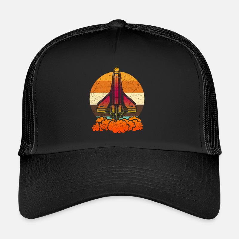 Space Shuttle - Trucker Cap - Schwarz/Schwarz