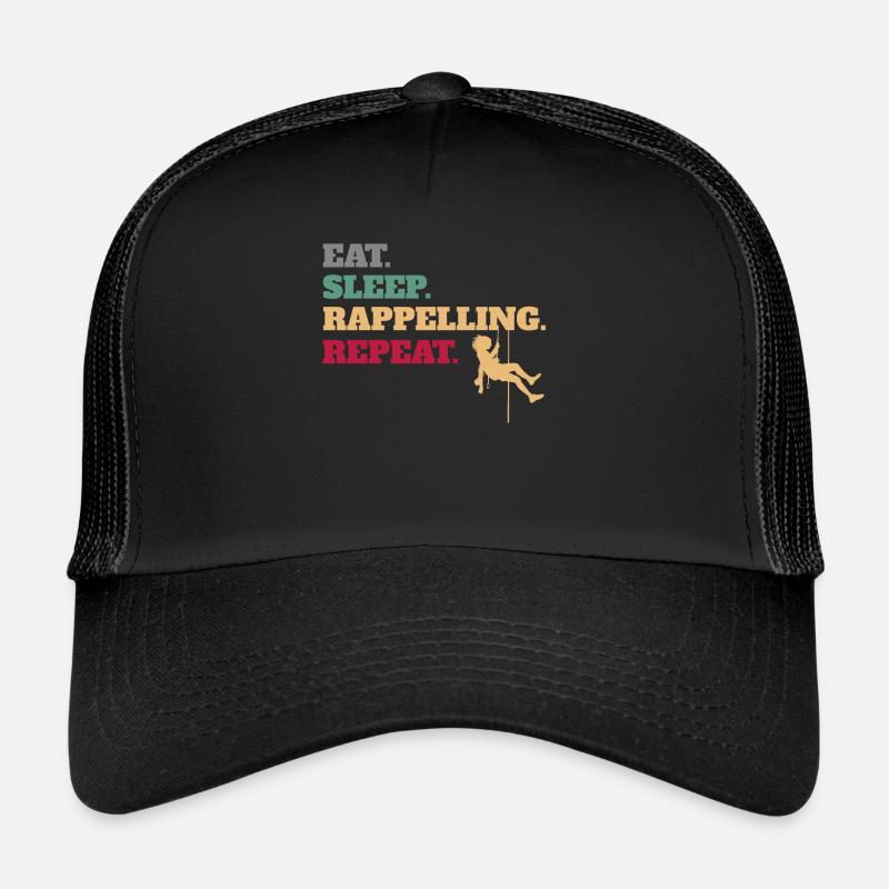 Manger dormir En rappel Répéter Casquette trucker 