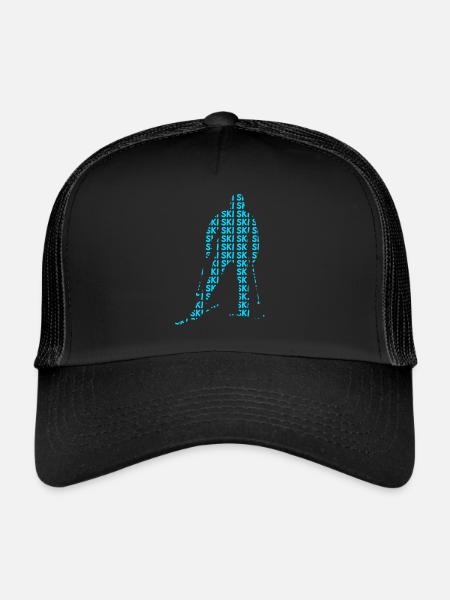 Skieurs - Casquette trucker  - noir/noir - Devant