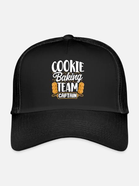 Bake Baking Cookie Team Captain - Trucker Cap - black/black - Front