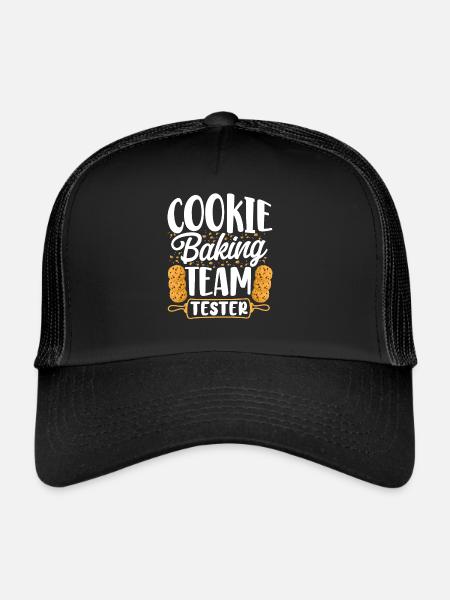 Bake Baking Cookie Team Tester - Trucker Cap - black/black - Front