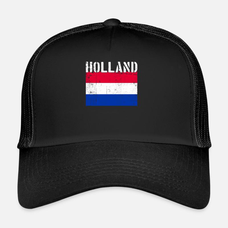 Holland Netherlands Flag Vintage Trucker Cap