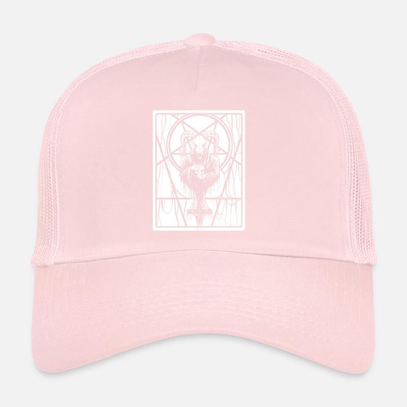 Satanic Occult Dark Art Evil 666 Pentagram Trucker Cap