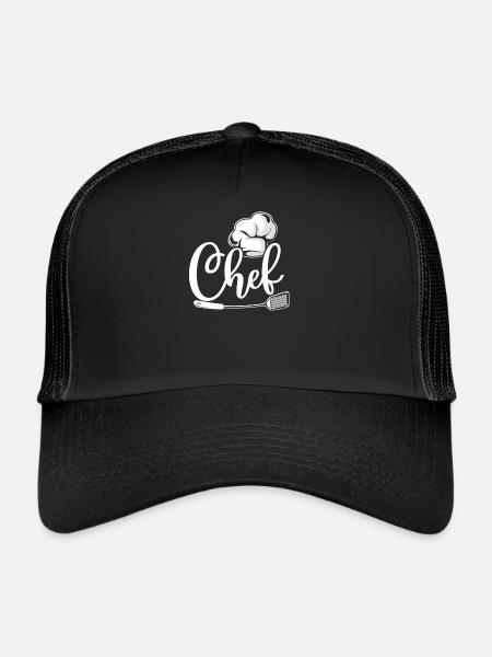 Cuisine Cuisine Chef Chef - Casquette trucker  - noir/noir - Devant