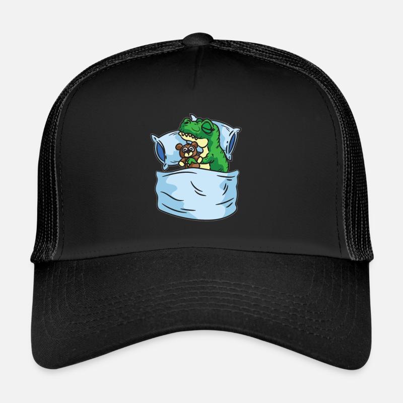 Sleeping T-Rex Stuffed Animal Sleepshirt Trucker Cap