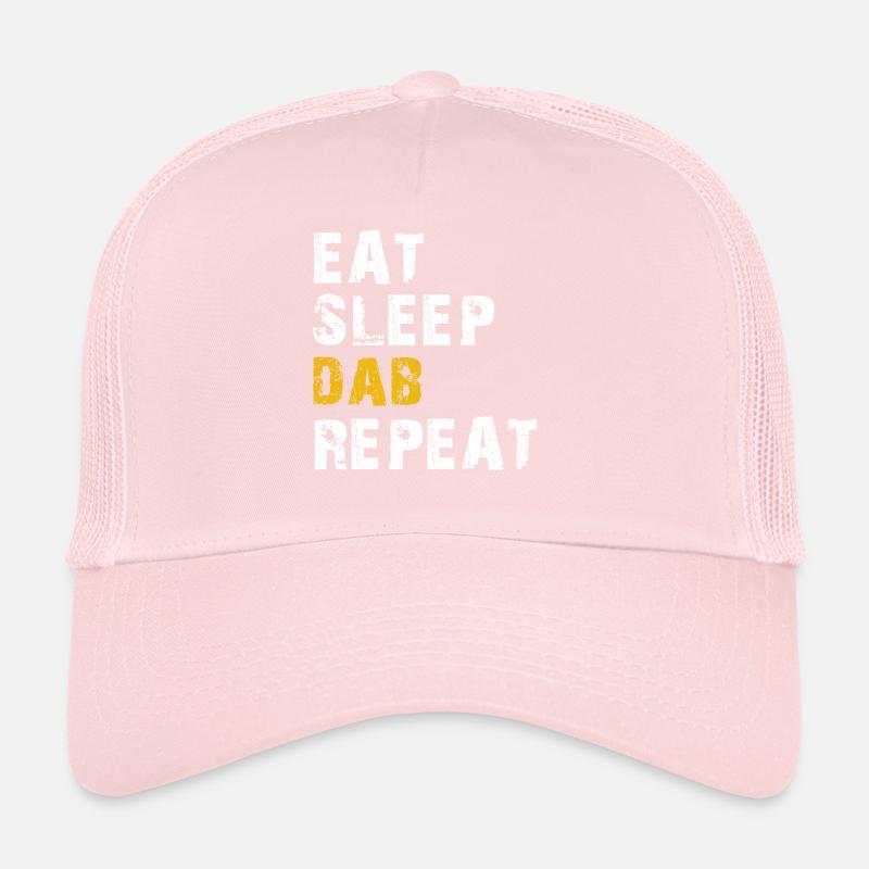 eat sleep dab repeat Trucker Cap