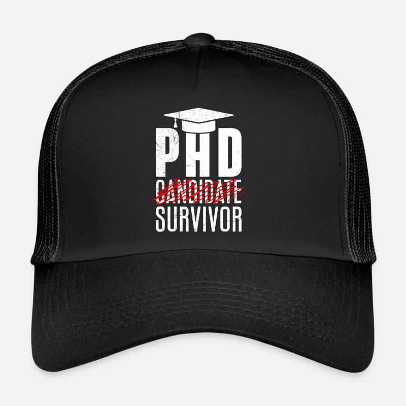 PHD Doctoral Thesis Survivor Passed Trucker Cap