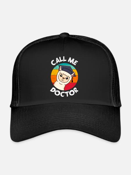 Appelez-moi Docteur Doctorat Thèse de thèse de doctorat - Casquette trucker  - noir/noir - Devant