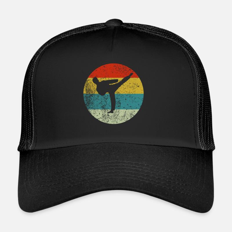 Taekwondo - Trucker Cap - Schwarz/Schwarz