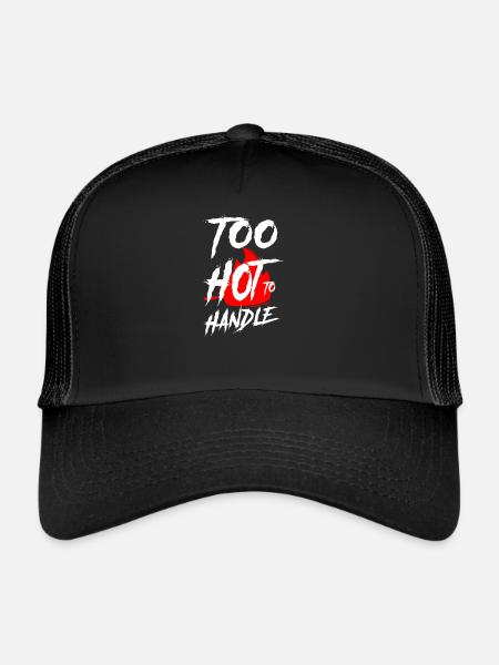 Cuisine Cuisinier Cuisine Chef Trop Chaud - Casquette trucker  - noir/noir - Devant