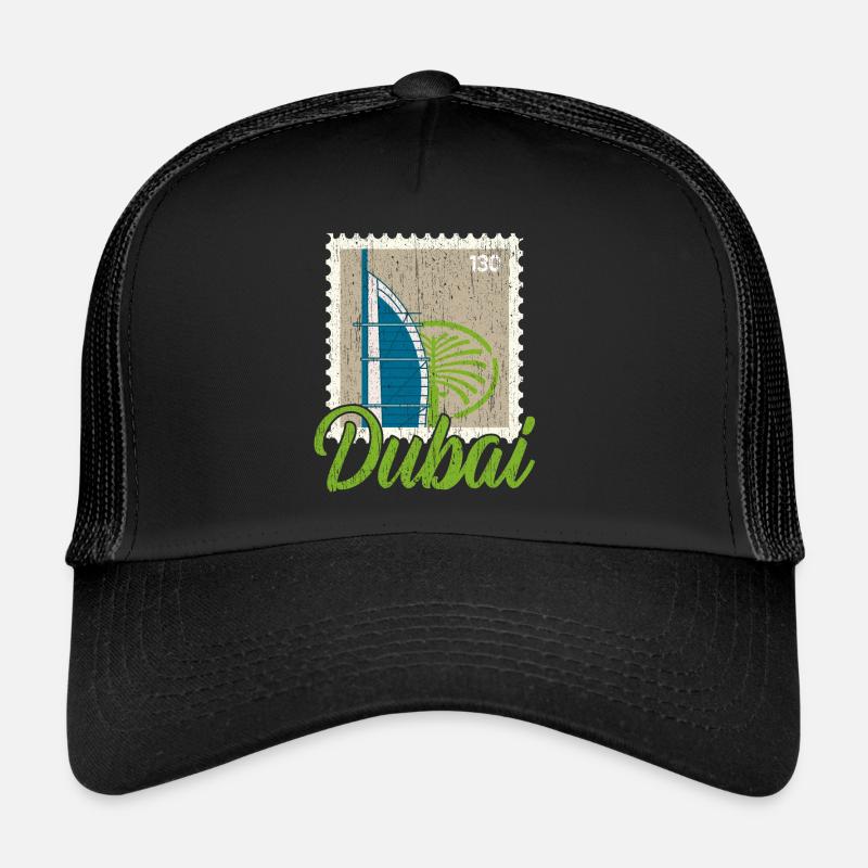 Dubai United Arab Emirates The Palm - Trucker Cap - black/black