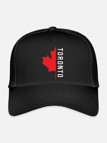 Trèfle de Toronto Canada - Casquette trucker  - noir/noir - Devant