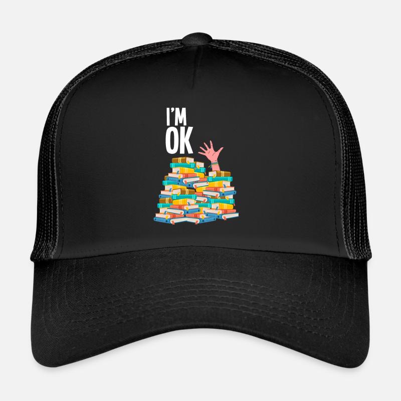 Livres - Casquette trucker  - noir/noir