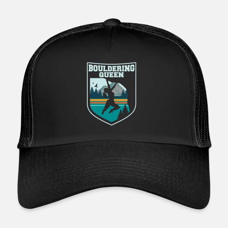 Bouldern - Trucker Cap - Schwarz/Schwarz